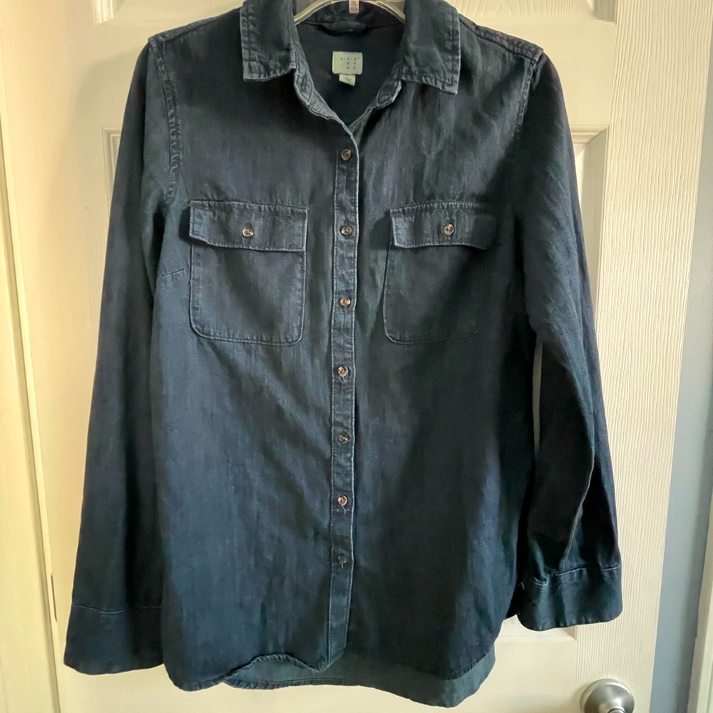 Merona Denim Button up